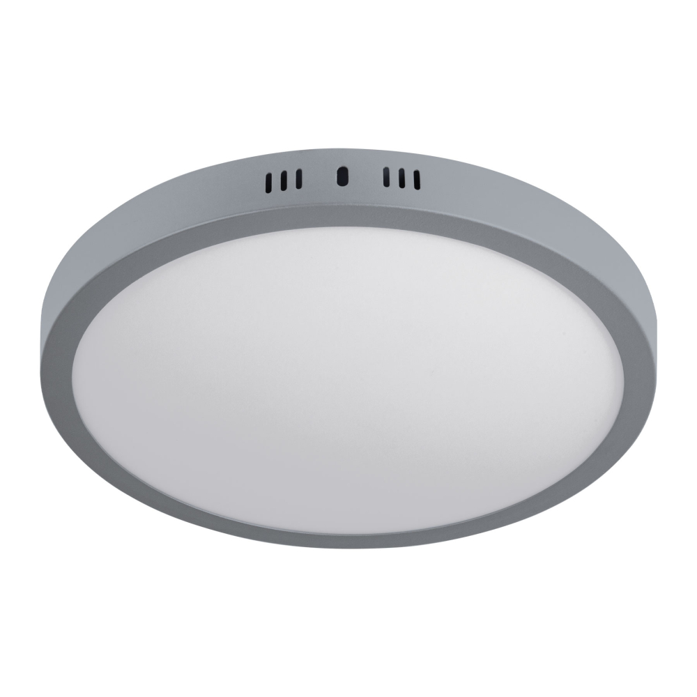 Luminario LED plafón 24W 6500K, redondo, gris, VOLTECK PLA-217L