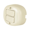 Interruptor de sobreponer dúplex, VOLTECK APSO-D