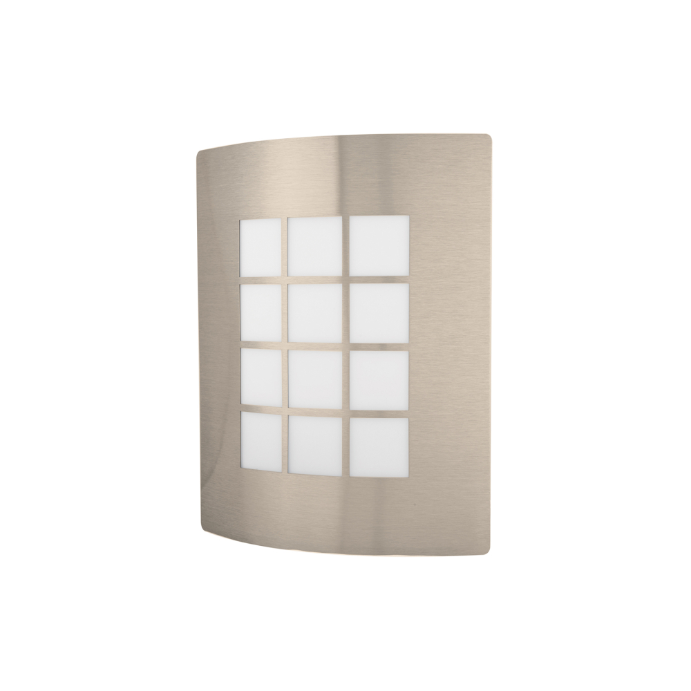 Arbotante decorativo cuerpo acero inox, lámpara no incluida ARB-003S