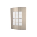 Arbotante decorativo cuerpo acero inox, lámpara no incluida ARB-003S