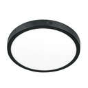 Luminario LED plafón 24W 6500K, redondo, negro, VOLTECK PLA-229L