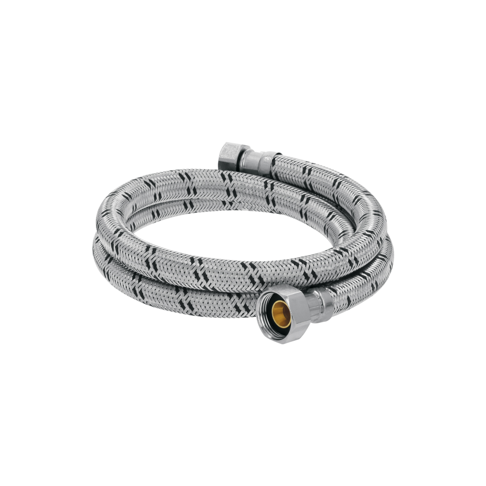 Manguera para boiler, acero inox. 1/2'H x 3/4'H, 120 cm FBO-12120X