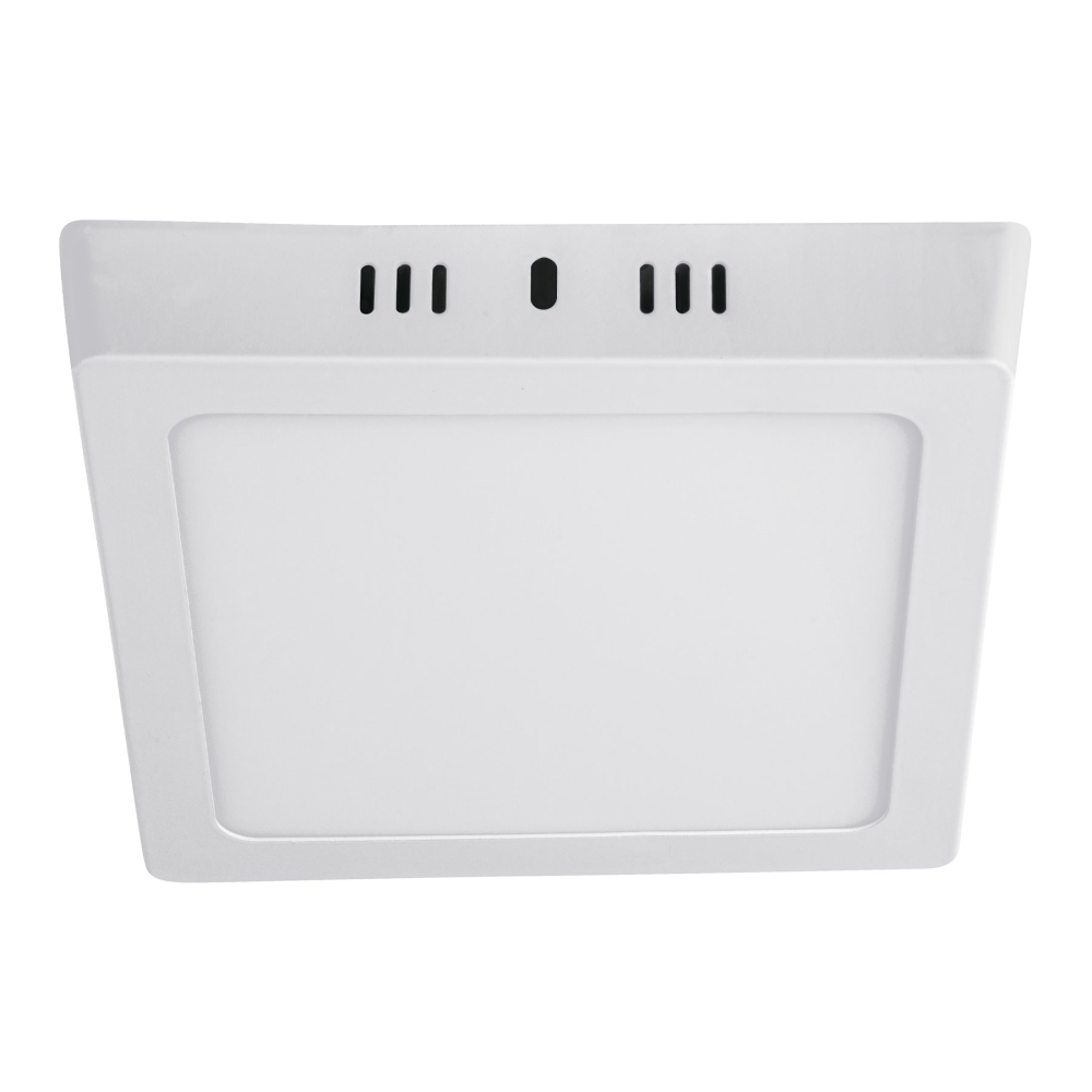 Luminario LED plafón 12W 6500K, cuadrado, blanco, VOLTECK PLA-211L