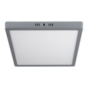 Luminario LED plafón 24W 6500K, cuadrado, gris, VOLTECK PLA-221L