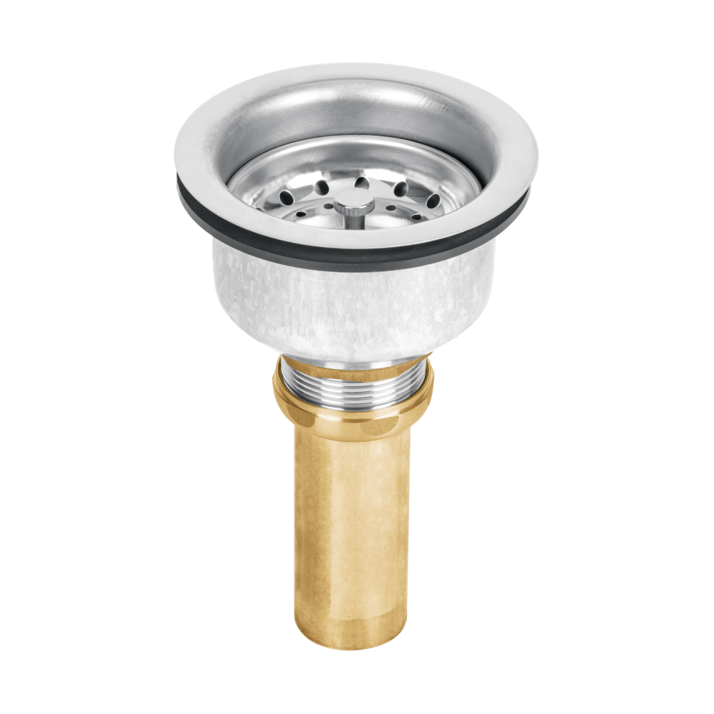 Contracanasta 3-1/2' inox, instala-fácil, tubo latón, FOSET CO-823