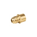 Conector flare soldable de latón, 3/8' x 1/2', FOSET CLG-646