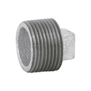Tapón macho 1' de acero galvanizado, FOSET CG-313