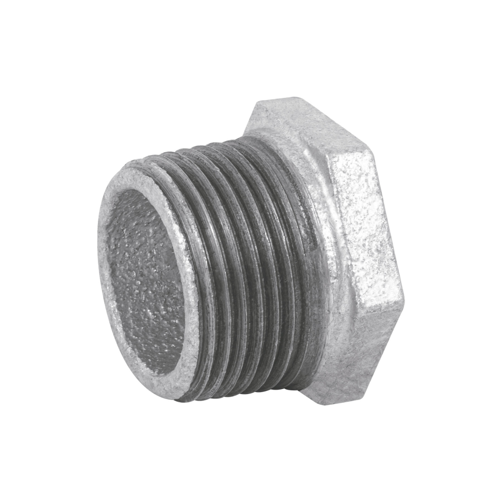 Reducción bushing acero galvanizado 1'x1/2', FOSET CG-232