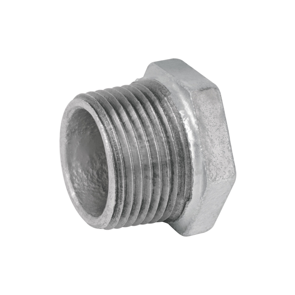 Reducción bushing acero galvanizado 1'x 3/4', FOSET CG-233