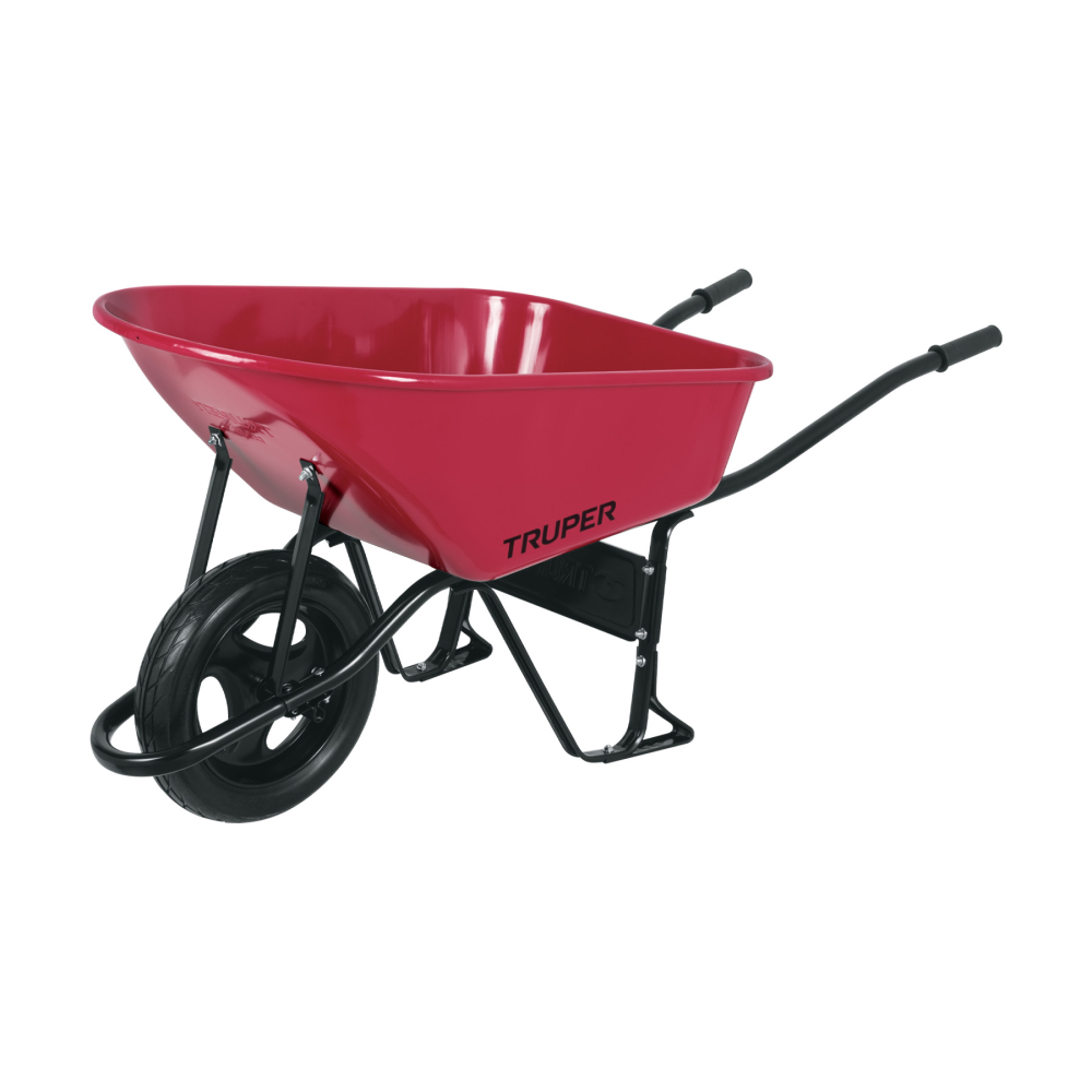 Carretilla 6 ft3 Imponchable, bastidor tubular, TRUPER CAT-60FF
