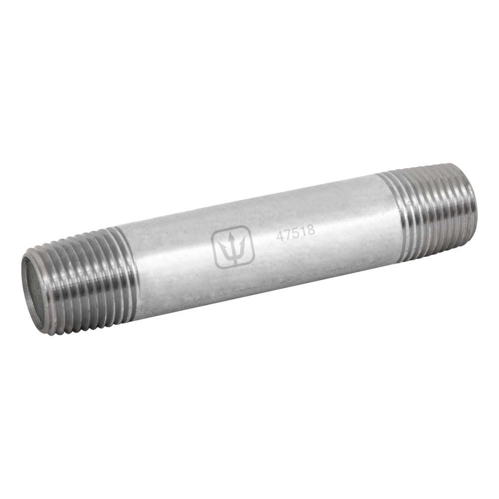 Niple de acero galvanizado 1/2' x 4', FOSET CG-403