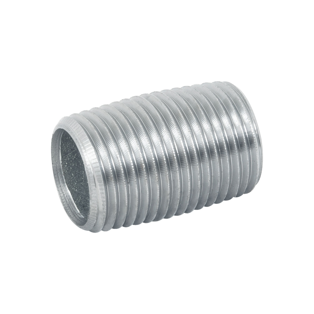 Niple de acero galvanizado 1/2' cuerda corrida, FOSET CG-471