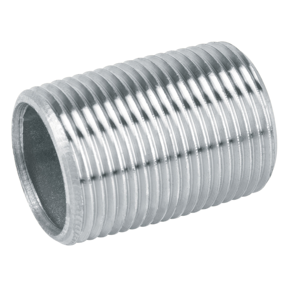 Niple de acero galvanizado 3/4' cuerda corrida, FOSET CG-472