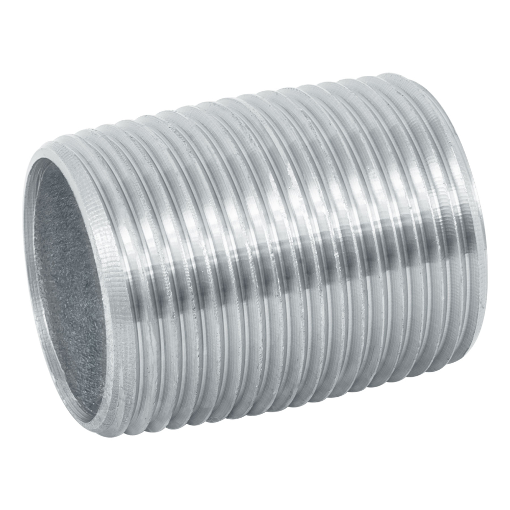 Niple de acero galvanizado 1' cuerda corrida, FOSET CG-473