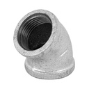 Codo 45° acero galvanizado de 1', FOSET CG-863