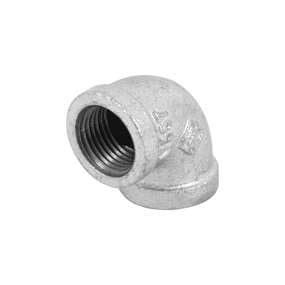 Codo 90° acero galvanizado de 1/2', FOSET CG-501