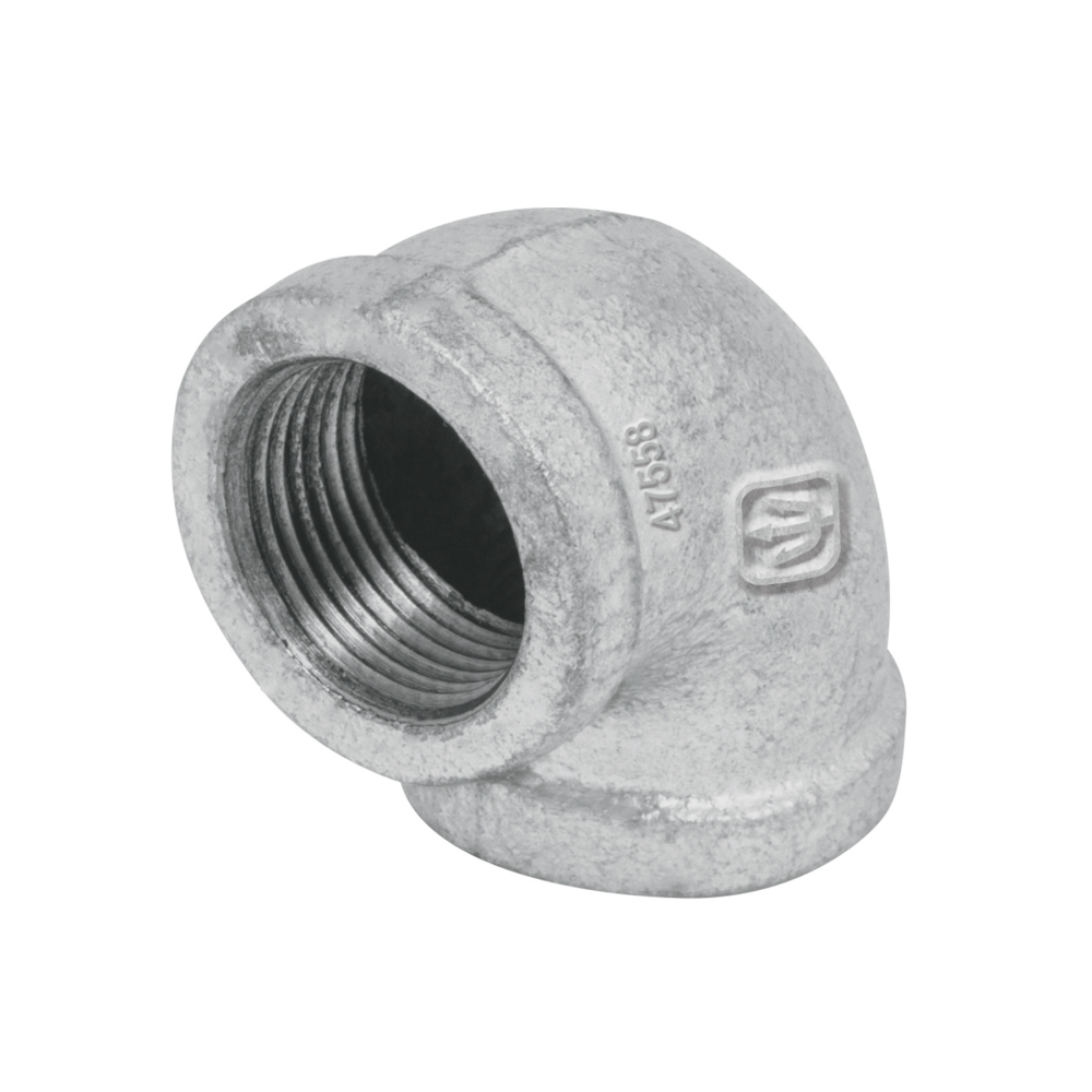 Codo 90° acero galvanizado de 3/4', FOSET CG-502