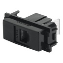 Toma de teléfono, línea Italiana, color negro, VOLTECK TE-IN