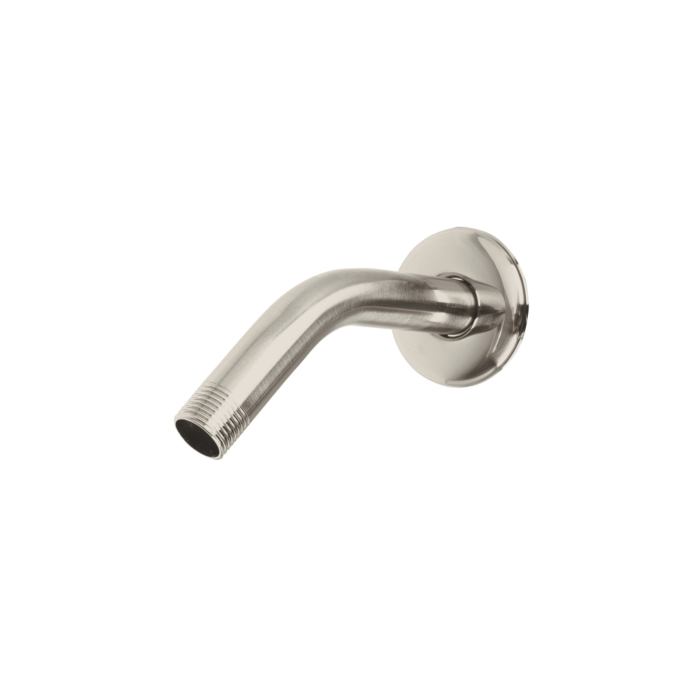 Brazo corto con chapetón para regadera, satín, FOSET AQUA BCH-500N