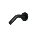 Brazo corto con chapetón para regadera, negro mate, AQUA BCH-500M