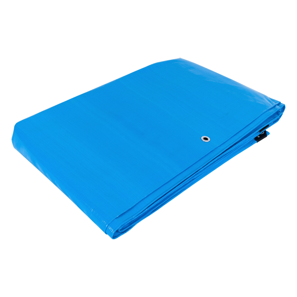 Lona de polietileno reforzada 5 x 7 m, azul, 180g/m2, TRUPER LT-57Z