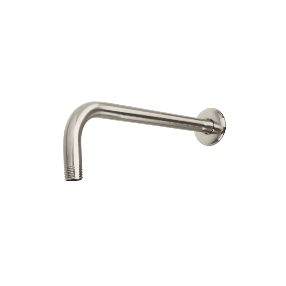 Brazo recto con chapetón para regadera, 30 cm, satín, FOSET BCH-600N