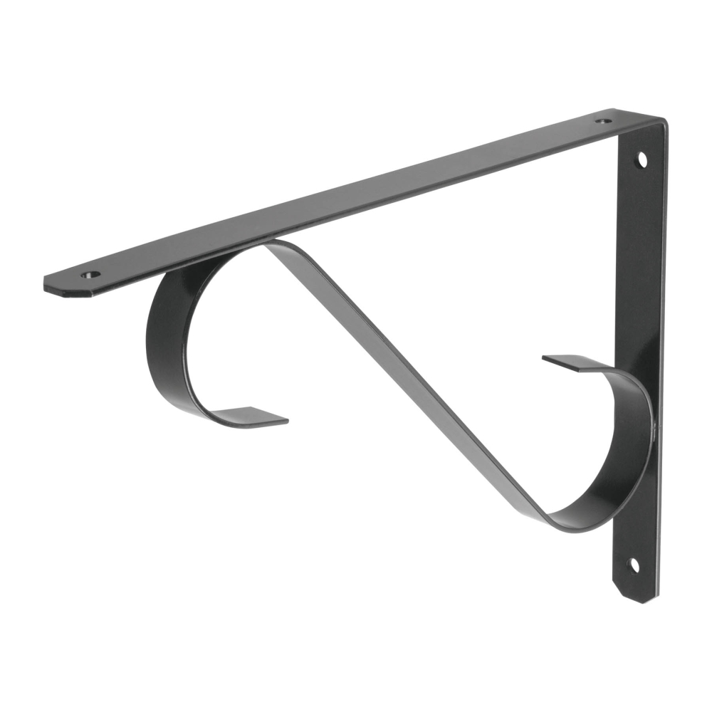 Ménsula reforzada negra 11 x 8', diseño colonial , FIERO MED-11NS