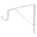 Ménsula reforzada blanca 11 x 12', con gancho, FIERO MED-12BG