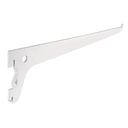Ménsula plana blanca para cremallera sencilla, 25cm, FIERO SOMO-10MS