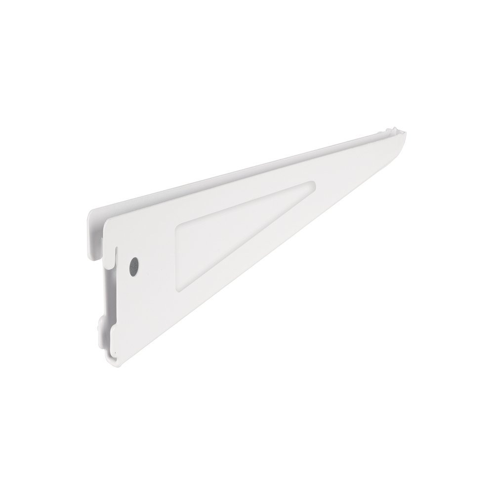 Ménsula plana blanca para cremallera doble, 22cm, FIERO SOMO-8MD