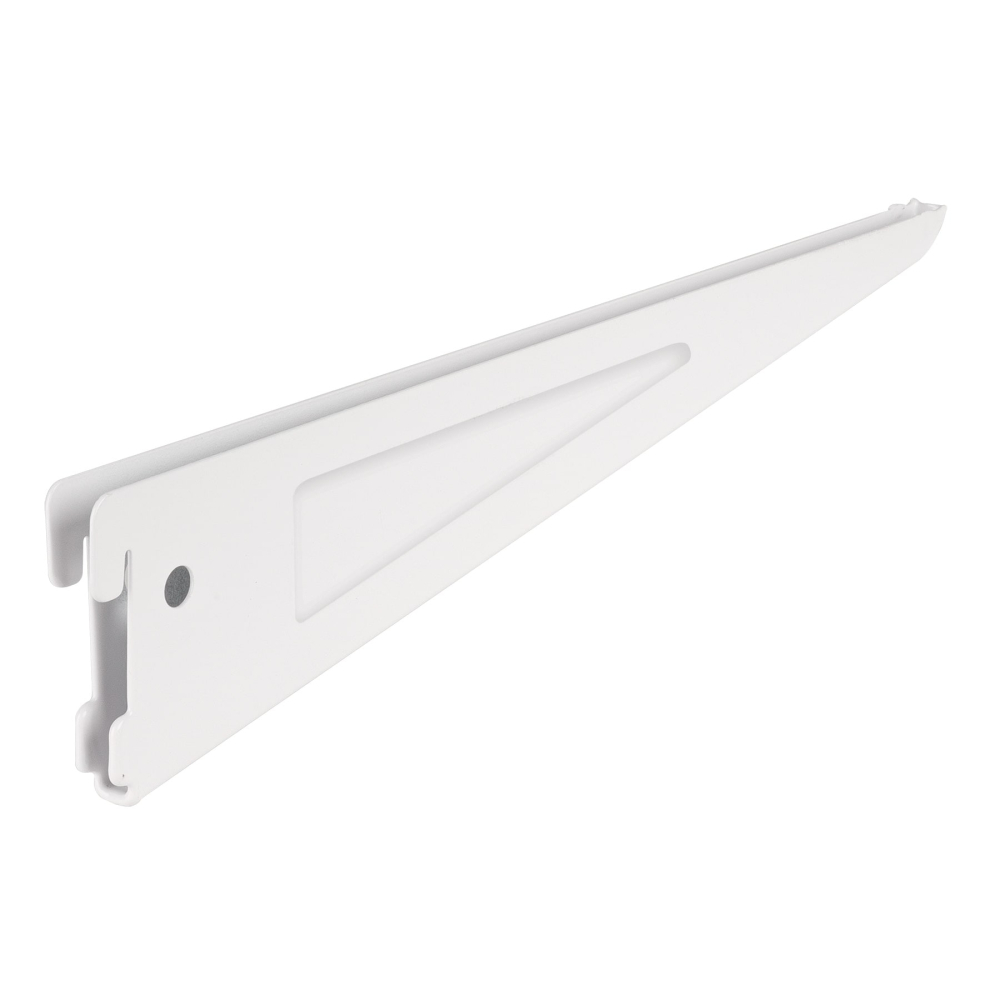 Ménsula plana blanca para cremallera doble, 32cm, FIERO SOMO-12MD