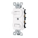 Interruptor dúplex de palanca, Standard, blanco, VOLTECK APDO-SB