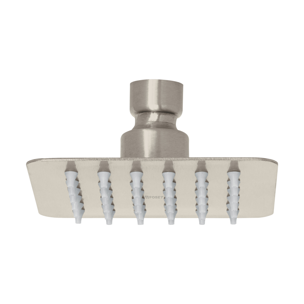 Regadera cuadrada 4', acero inox, sin brazo, satín, TÚBIG R-413SN