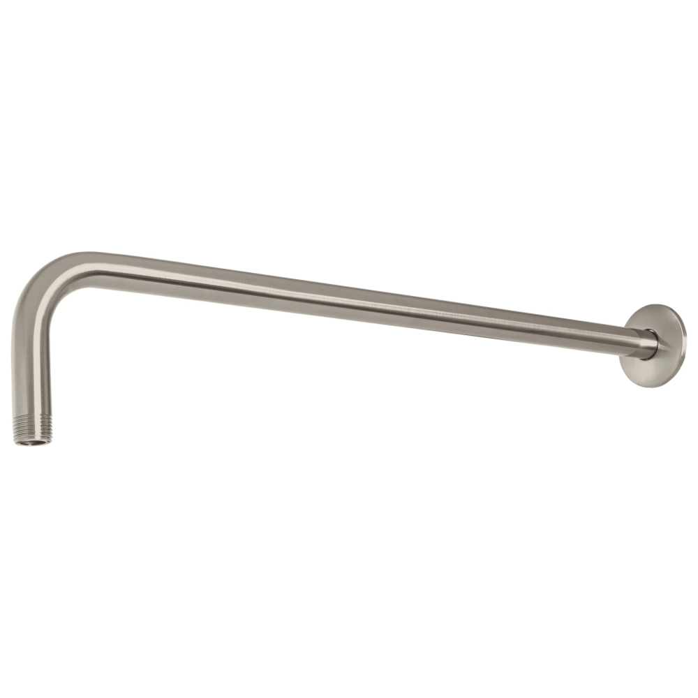 Brazo recto 50 cm con chapetón para regadera, satín, FOSET BCH-650N