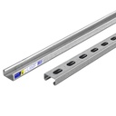 Perfil monocanal perforado de 3 m, 4 x 2 cm cal. 16, VOLTECK PU-162P