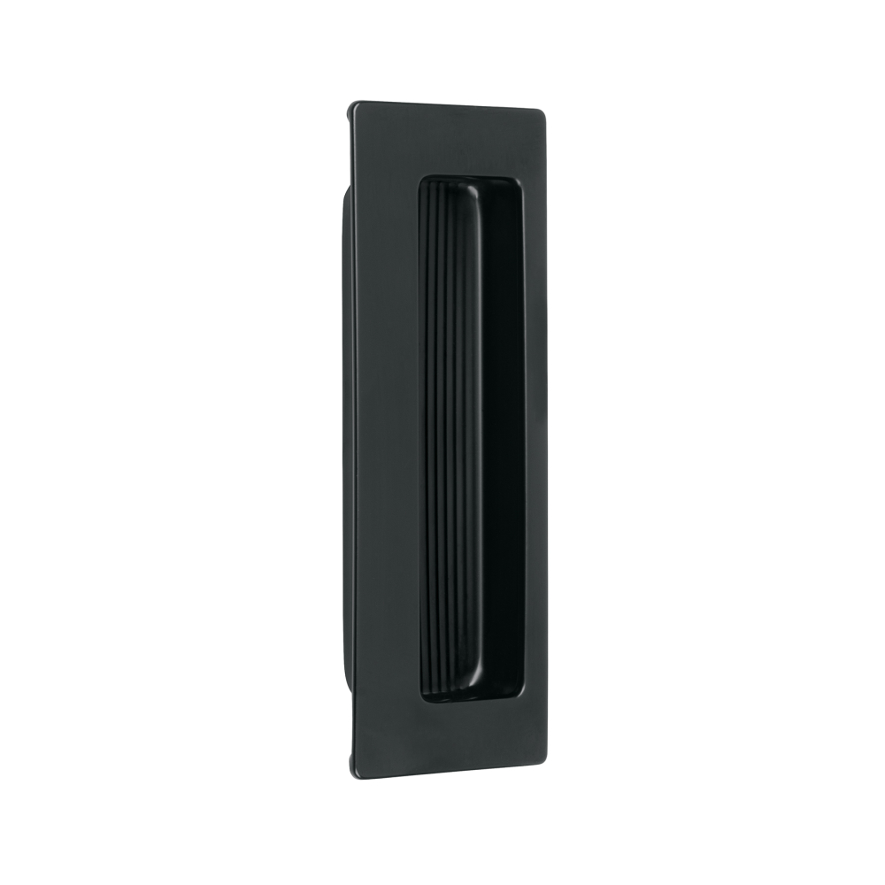 Jaladera de embutir rectangular, negro mate, HERMEX JALE-61