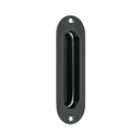 Jaladera de embutir ovalada, negro mate, HERMEX JALE-62