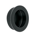 Jaladera de embutir circular No. 3, negro mate, HERMEX JALED-63