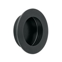 Jaladera de embutir circular No. 4, negro mate, HERMEX JALED-64