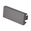 Tapón ciego acero inox de 1 módulo, línea Lisboa, VOLTECK TA-LA