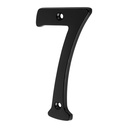 Número 7 de latón sólido 4', negro, HERMEX NUCH-7N
