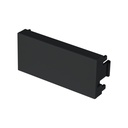 Tapón ciego negro de 1 módulo, línea Lisboa, VOLTECK TA-LN
