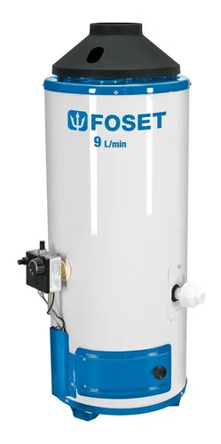 Calentador de paso, rápida recup, 9L, 2 serv, gas nat, FOSET CALE-9PA-N