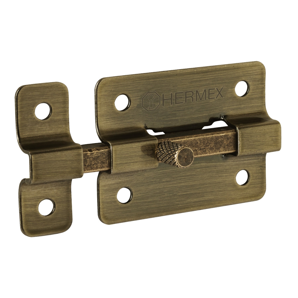 Pasador de barra plana 2', latón antiguo, HERMEX PAA-35