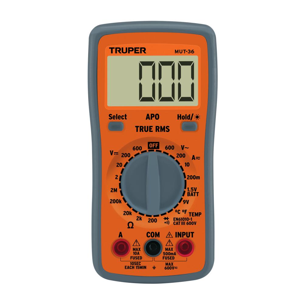 Multímetro digital profesional, TRUPER MUT-36