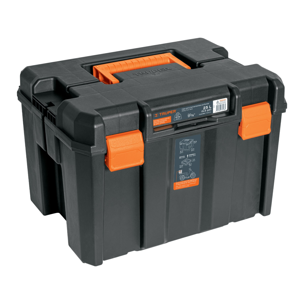Caja para herramienta, profunda de 17'x12', TRUPER CHA-1712