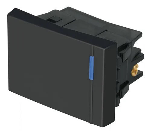 Interruptor de 3 vías, 1.5 módulos, línea Española, negro APSE15-EEN