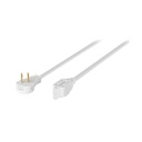 Extensión eléctrica doméstica 3 m clavija plana, blanca ED-3B