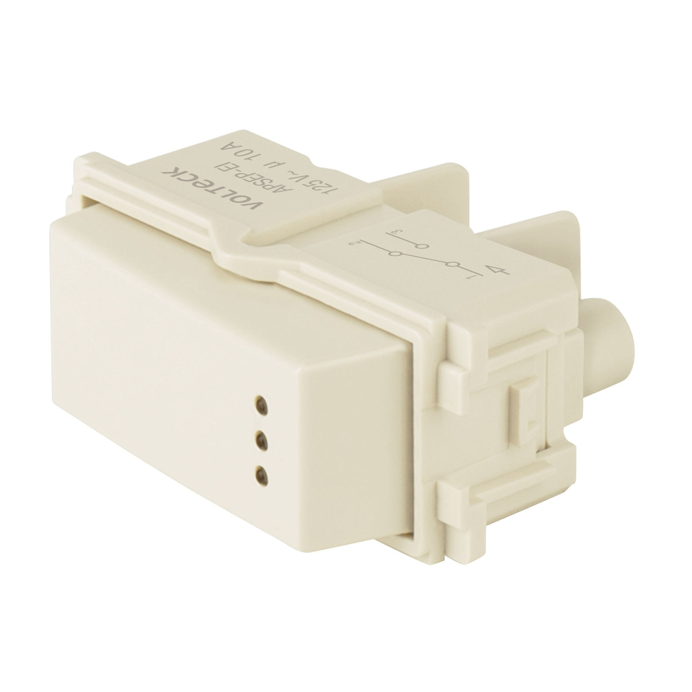 Interruptor de 3 vías con luz piloto, línea Italiana, marfil APSEP-EI