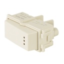 Interruptor de 3 vías con luz piloto, línea Italiana, marfil APSEP-EI